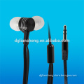 Metallic cord earphones with anti-tangle cord earplug earphone